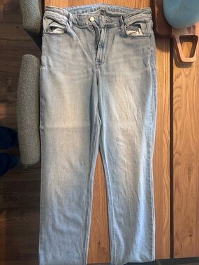 Old Navy Light Blue Straight Jeans - Wow Straight